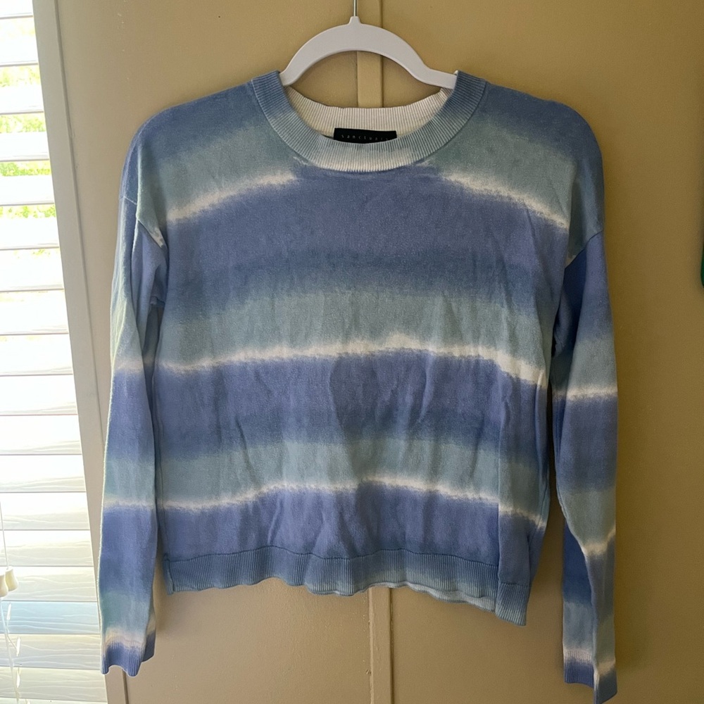 Blue Tie-Dye Sweater